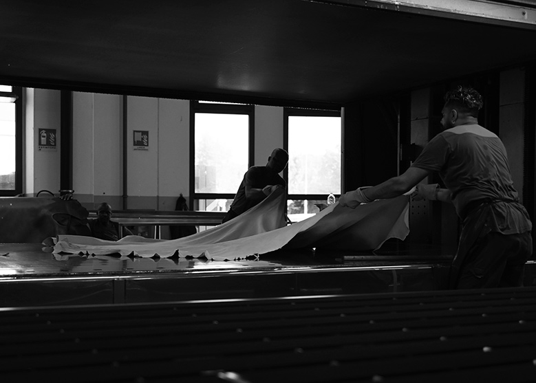 Whistler Leather vacuum drying